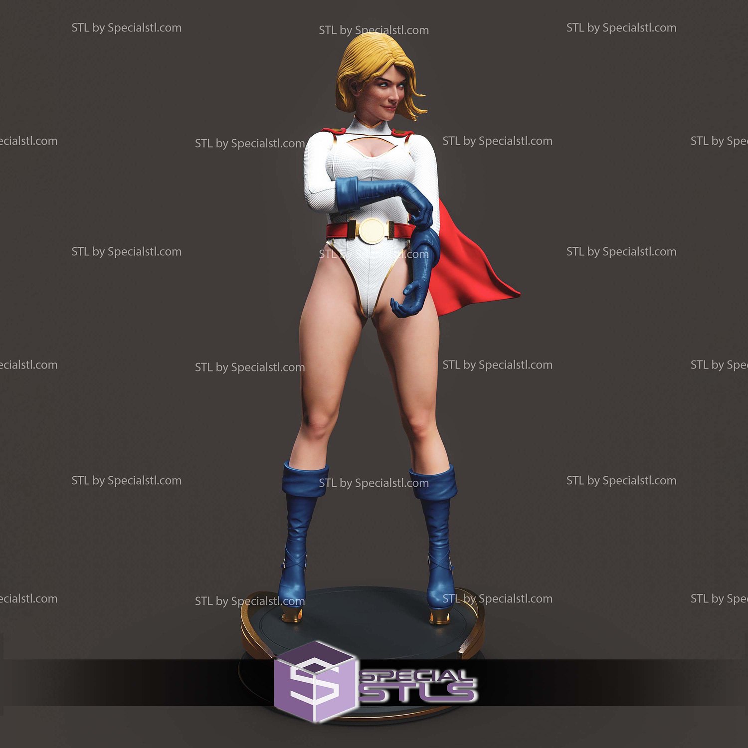 Kara Zor L Power Girl STL Files 3D Model — view 7