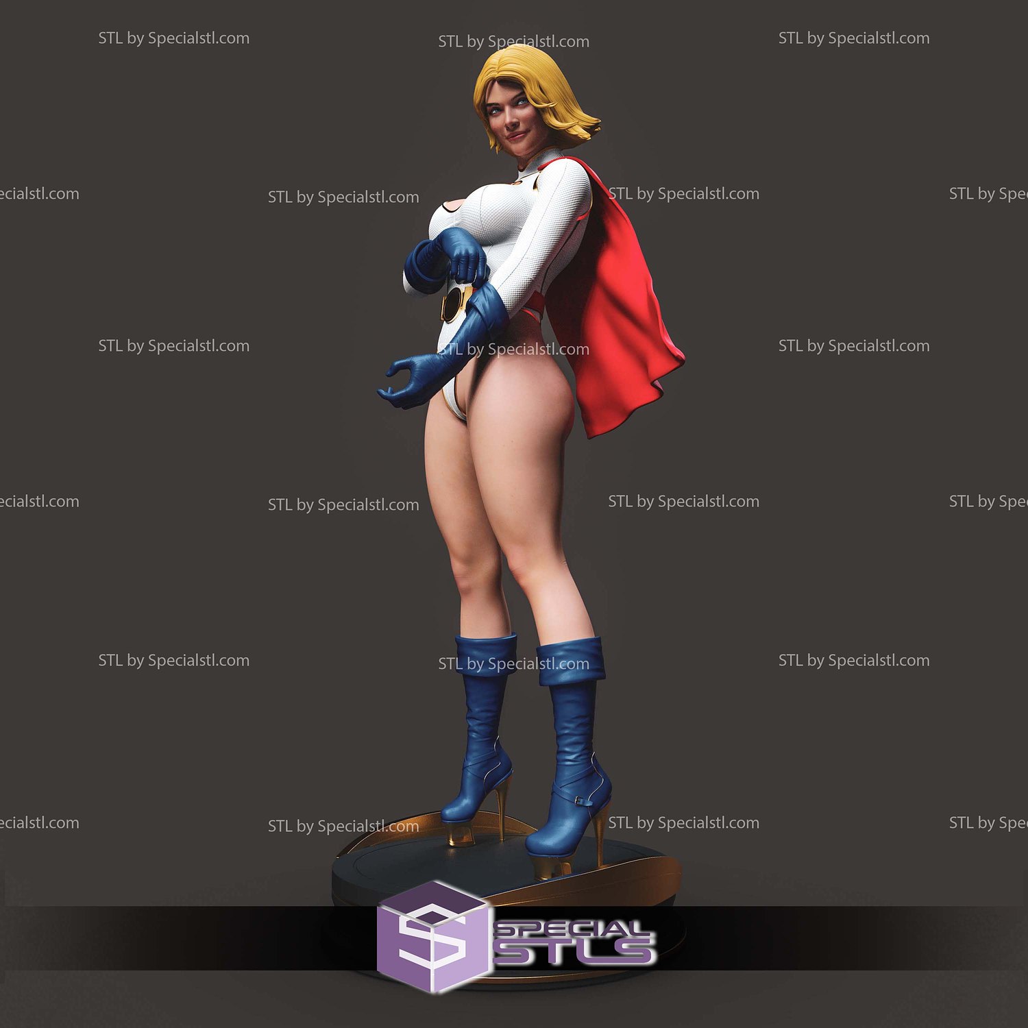 Kara Zor L Power Girl STL Files 3D Model — view 8