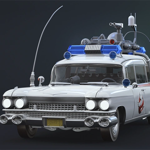 Ecto-1 3D Printing Model | Assembly + Active STL Model