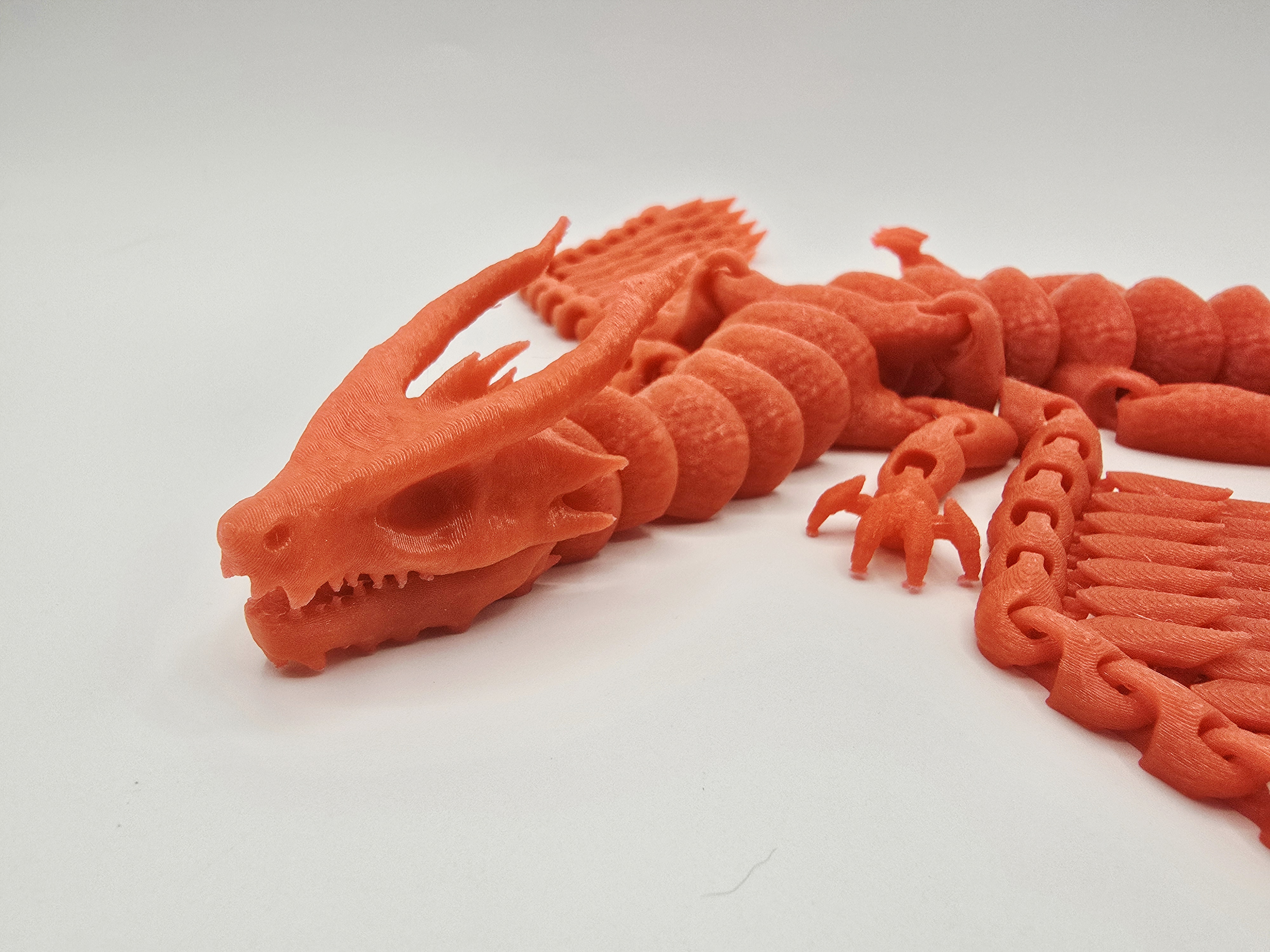 Flexi Posable Magma Dragon 3D STL Model