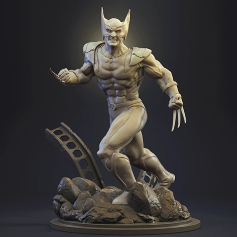 Wolverine X-Men 3D Printer Files | Assembly STL Model