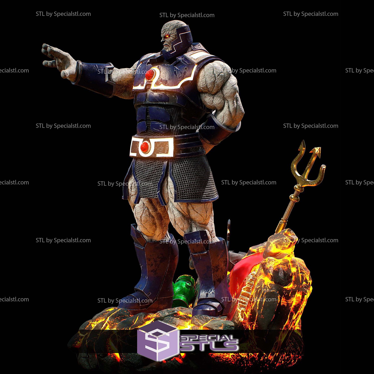 Darkseid Rebirth Sculptures 3D Printing STL Model — view 2