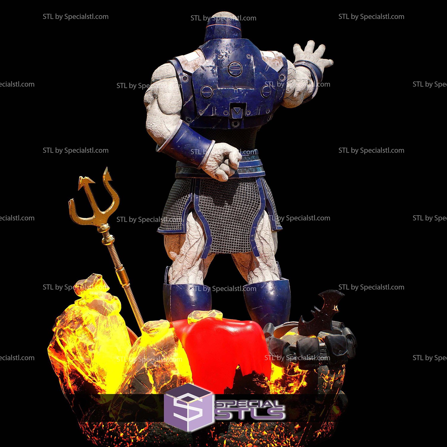 Darkseid Rebirth Sculptures 3D Printing STL Model — view 4