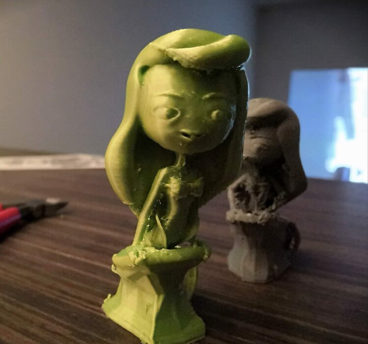 Ariel on Rock 3D OBJ Model — view 6