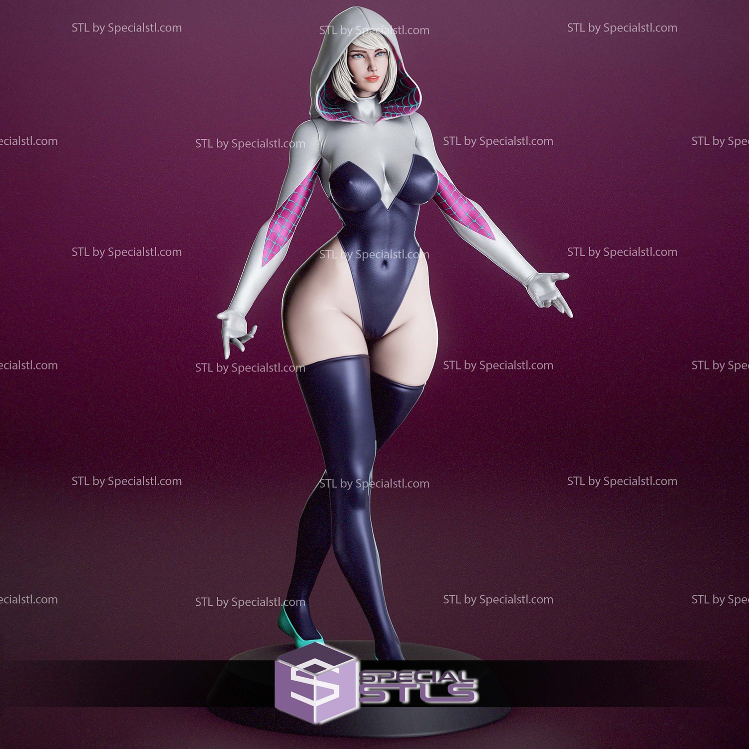 Gwen Stacy Thicc 1-6 3D Printer Files STL Model — view 3