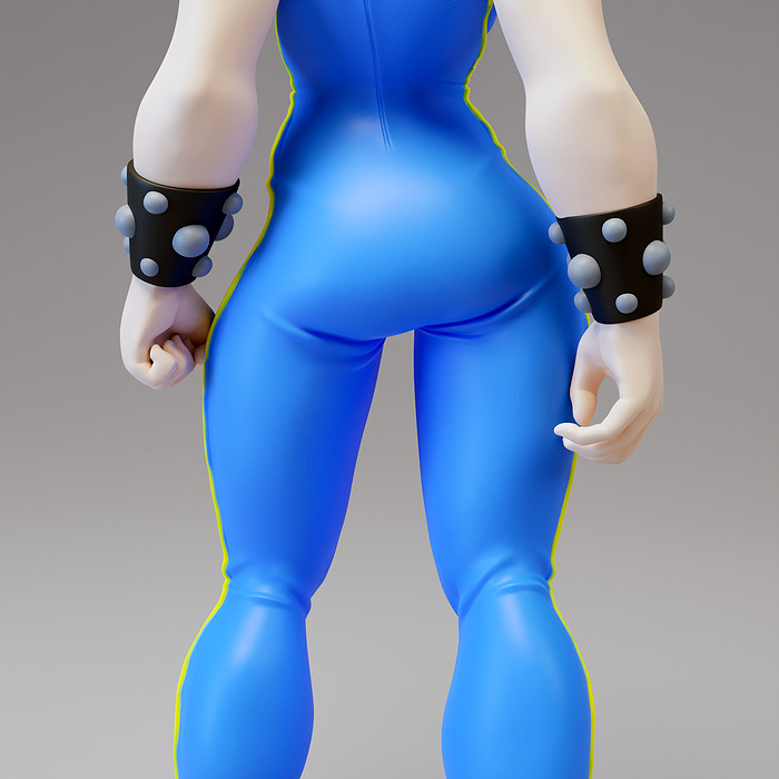 Chun Li Fan art Model for 3d printing ZTL Model — view 7