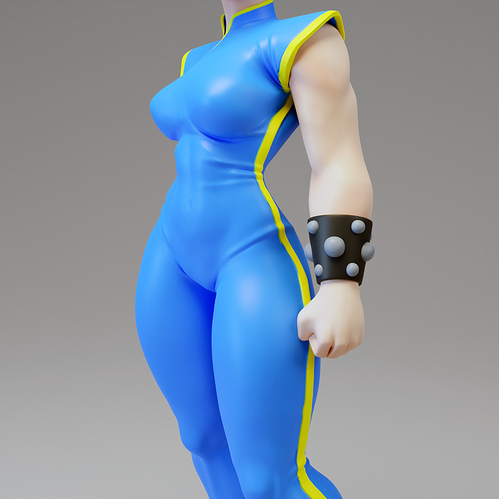 Chun Li Fan art Model for 3d printing ZTL Model — view 8