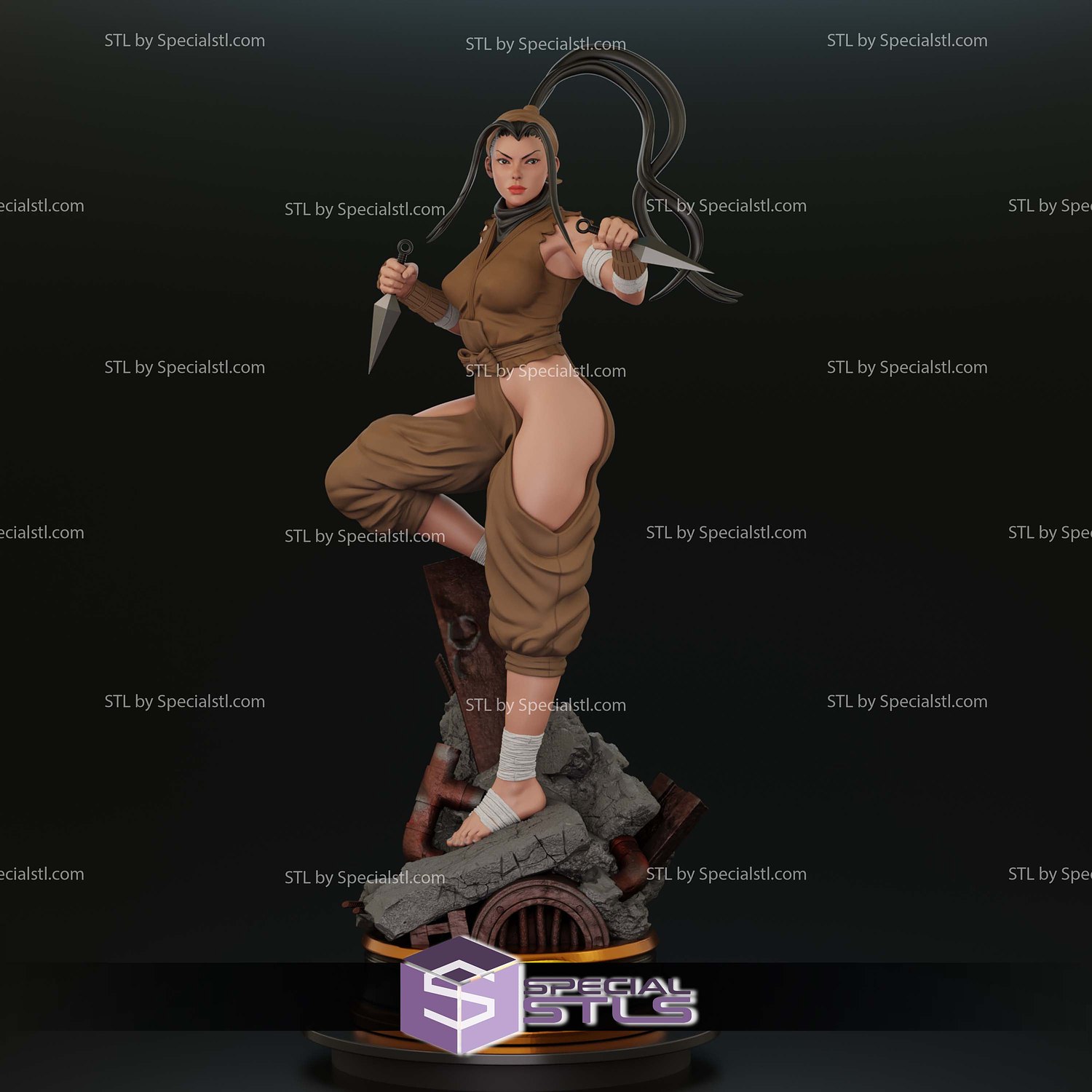 Ibuki Street Fighter STL Files 3D Model — view 2