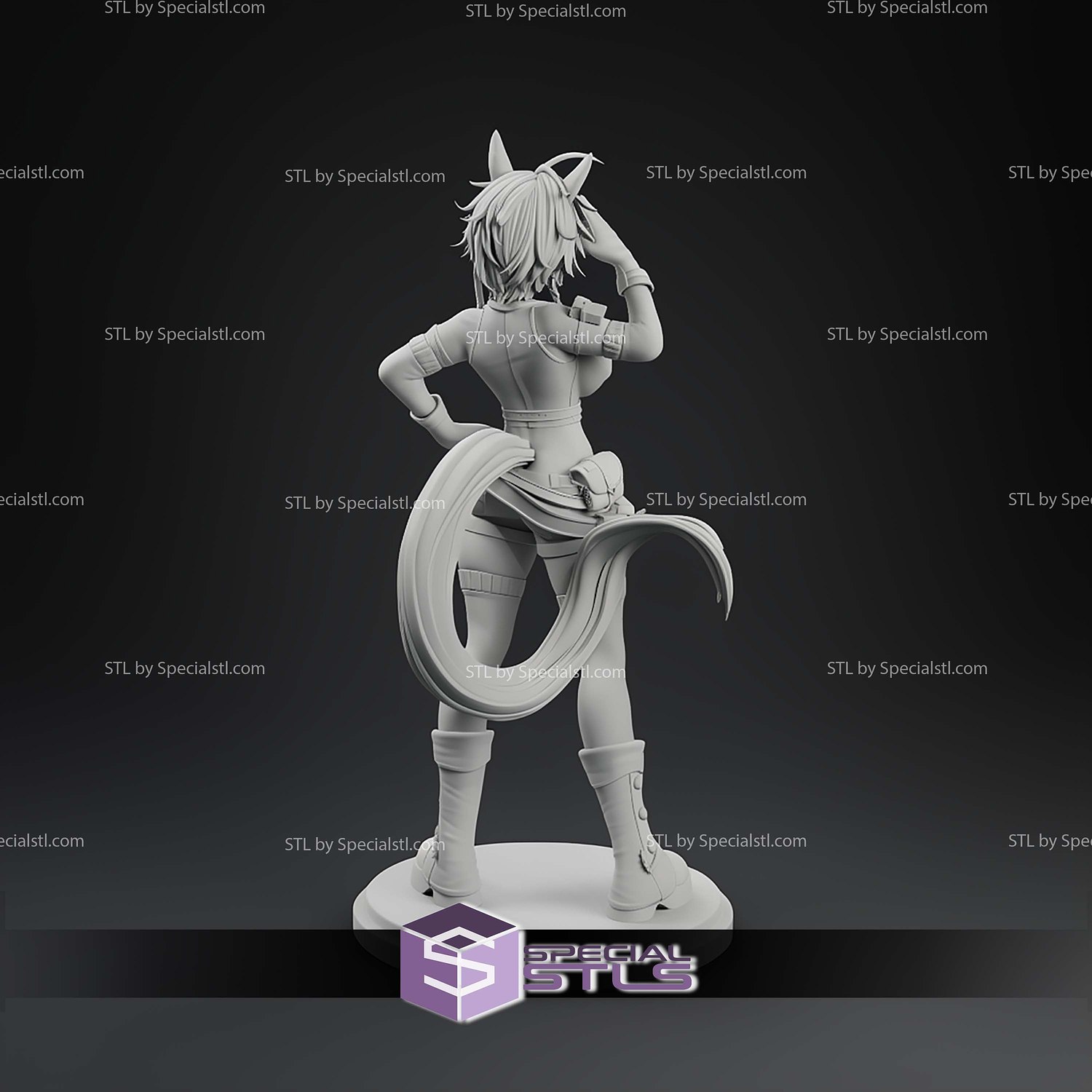 Tomoe Umari ENVtuber 305mm STL Files 3D Model — view 2