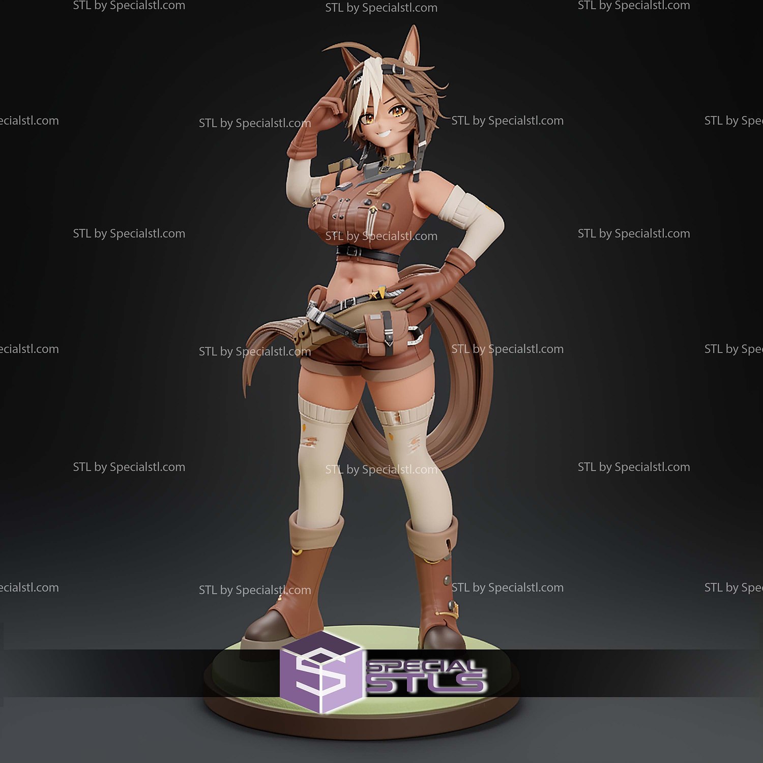 Tomoe Umari ENVtuber 305mm STL Files 3D Model — view 3