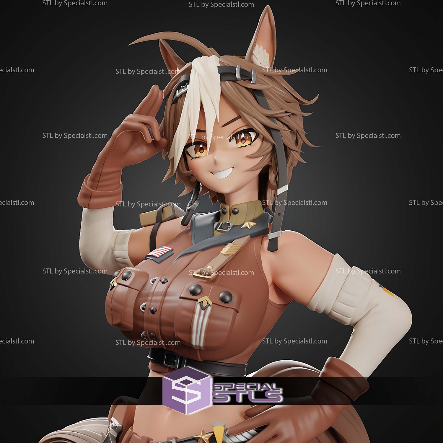 Tomoe Umari ENVtuber 305mm STL Files 3D Model — view 6