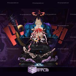 Luffy Battle Kaido STL Files 3D Model