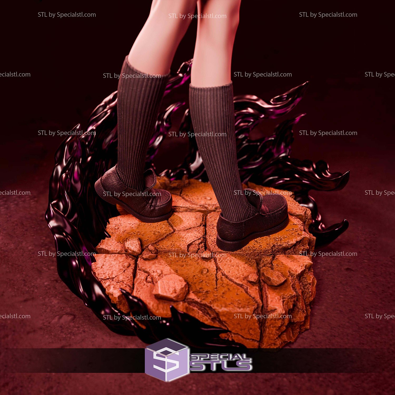Akame Akame Ga Kill Red 1-6 STL Files 3D Model — view 4