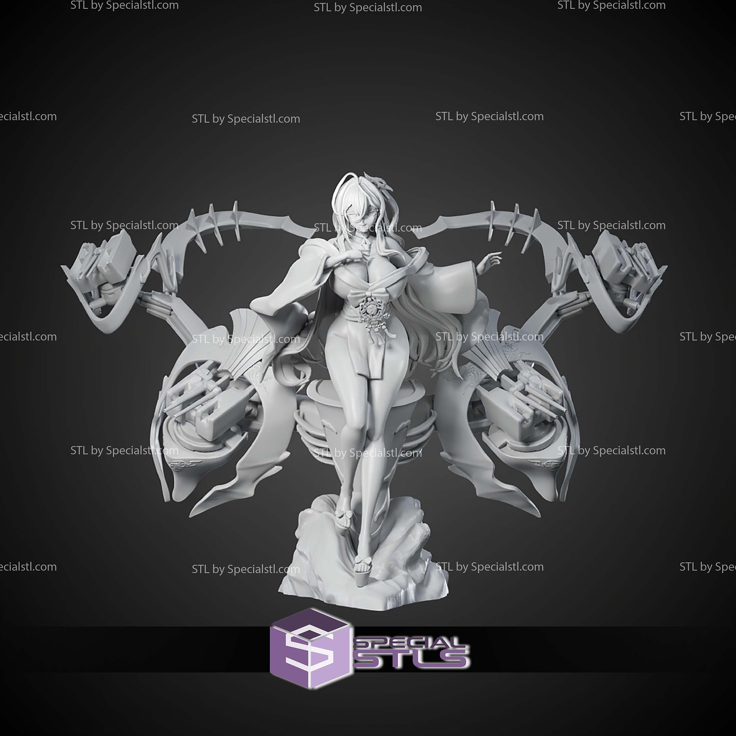 Hakuhou Azur Lane 1 7 STL Files 3D Model — view 5