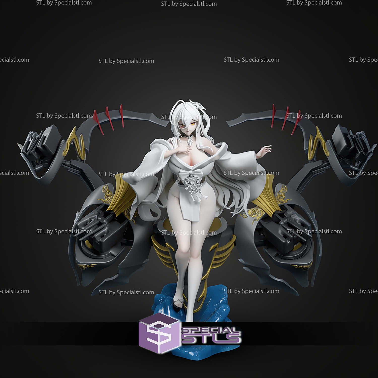 Hakuhou Azur Lane 1 7 STL Files 3D Model — view 8