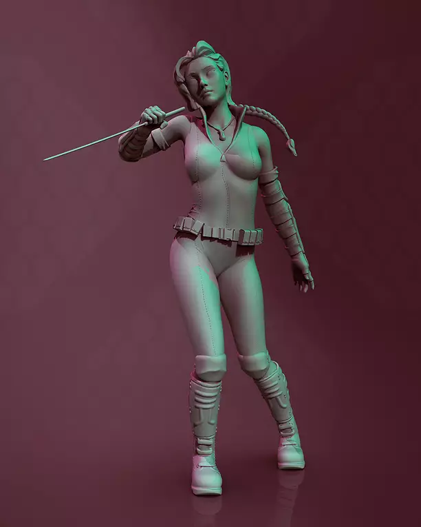 anime girl blade spygirl 3D STL Model