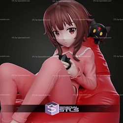 Casual Megumin Konosuba 129mm STL Files 3D Model
