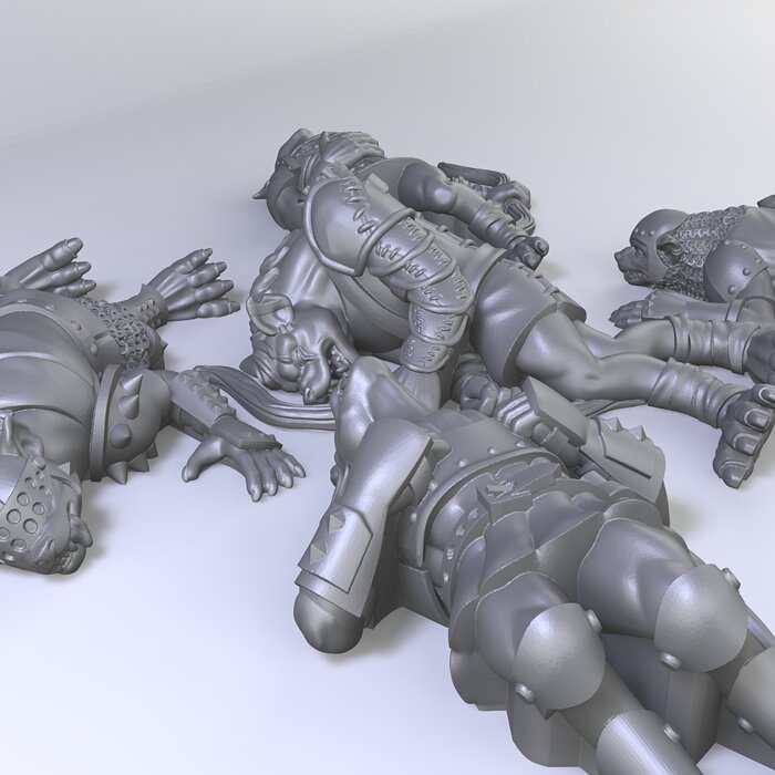 Dead Gnolls - Harvest of War 3D STL Model — view 6