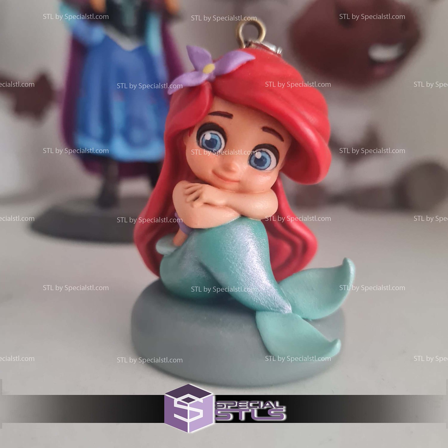 Baby Ariel Little Mermaid 3D Printer Files STL Model — view 3