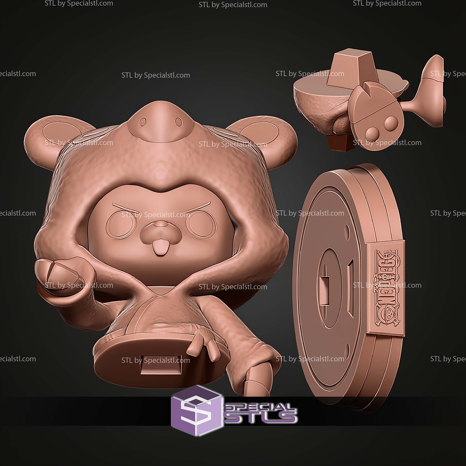 Tony Tony Chopper 120mm STL Files 3D Model — view 2
