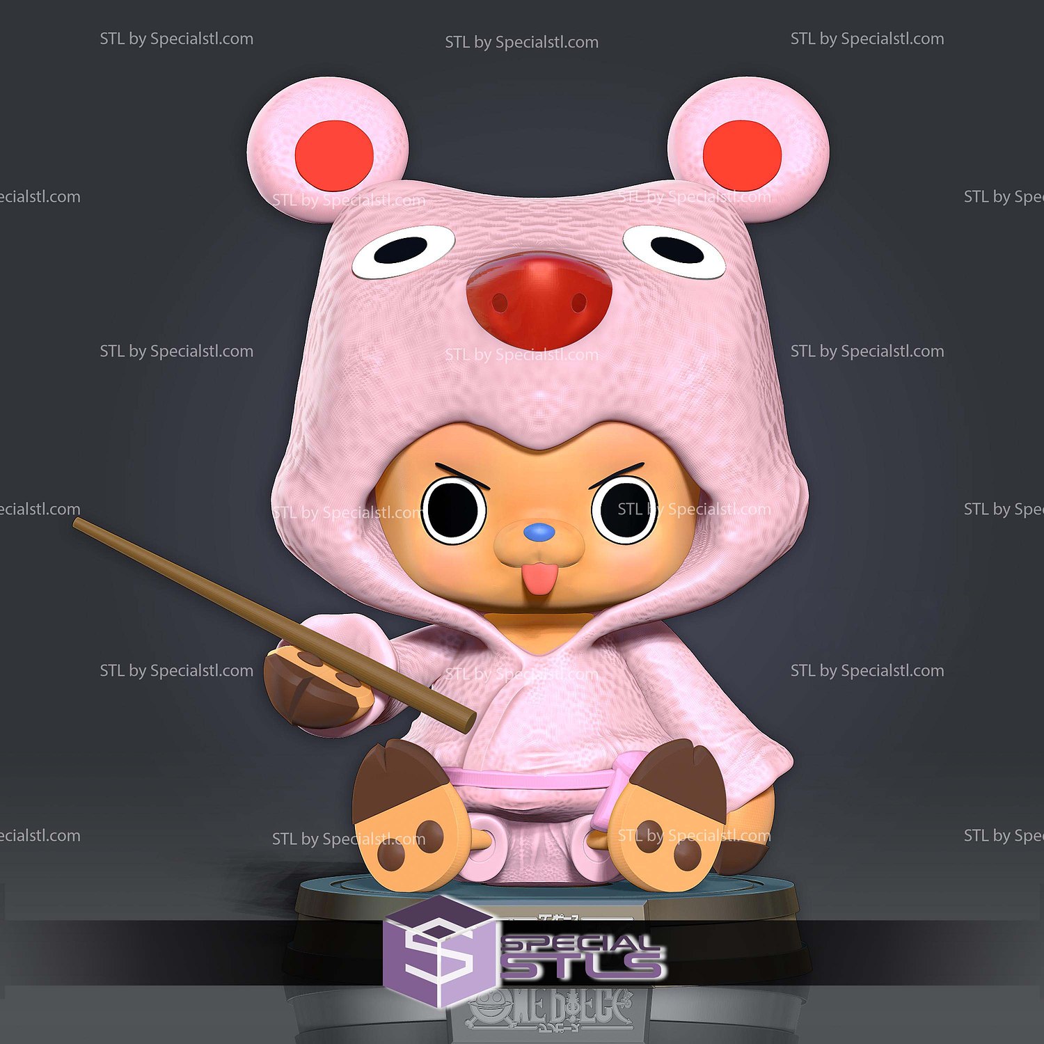 Tony Tony Chopper 120mm STL Files 3D Model — view 5