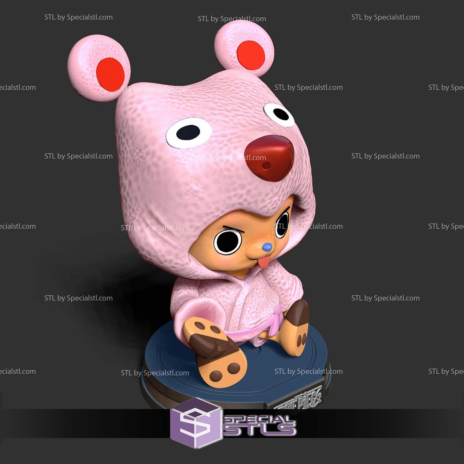 Tony Tony Chopper 120mm STL Files 3D Model — view 6