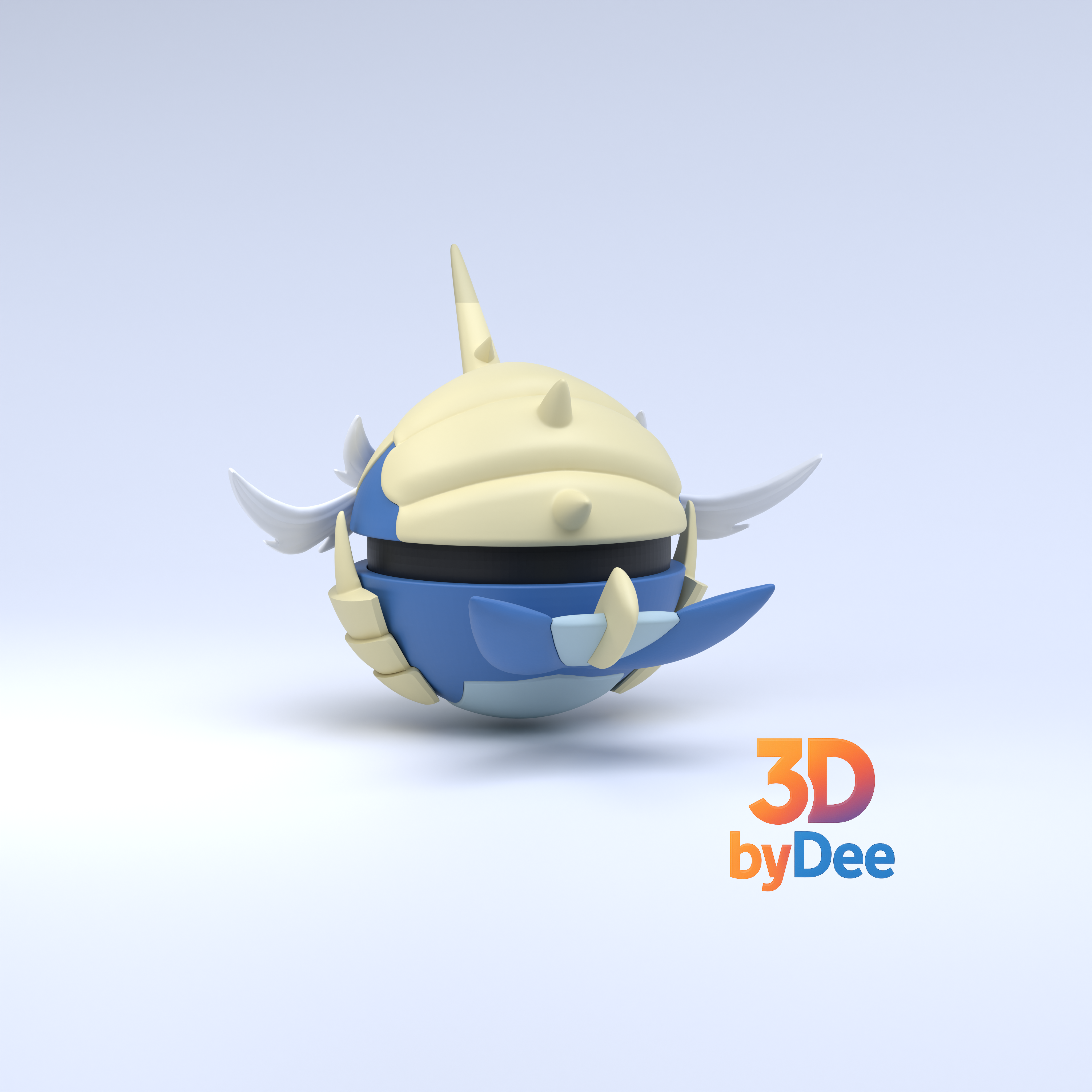 Samurott Pokeball 3D 3MF Model — view 6