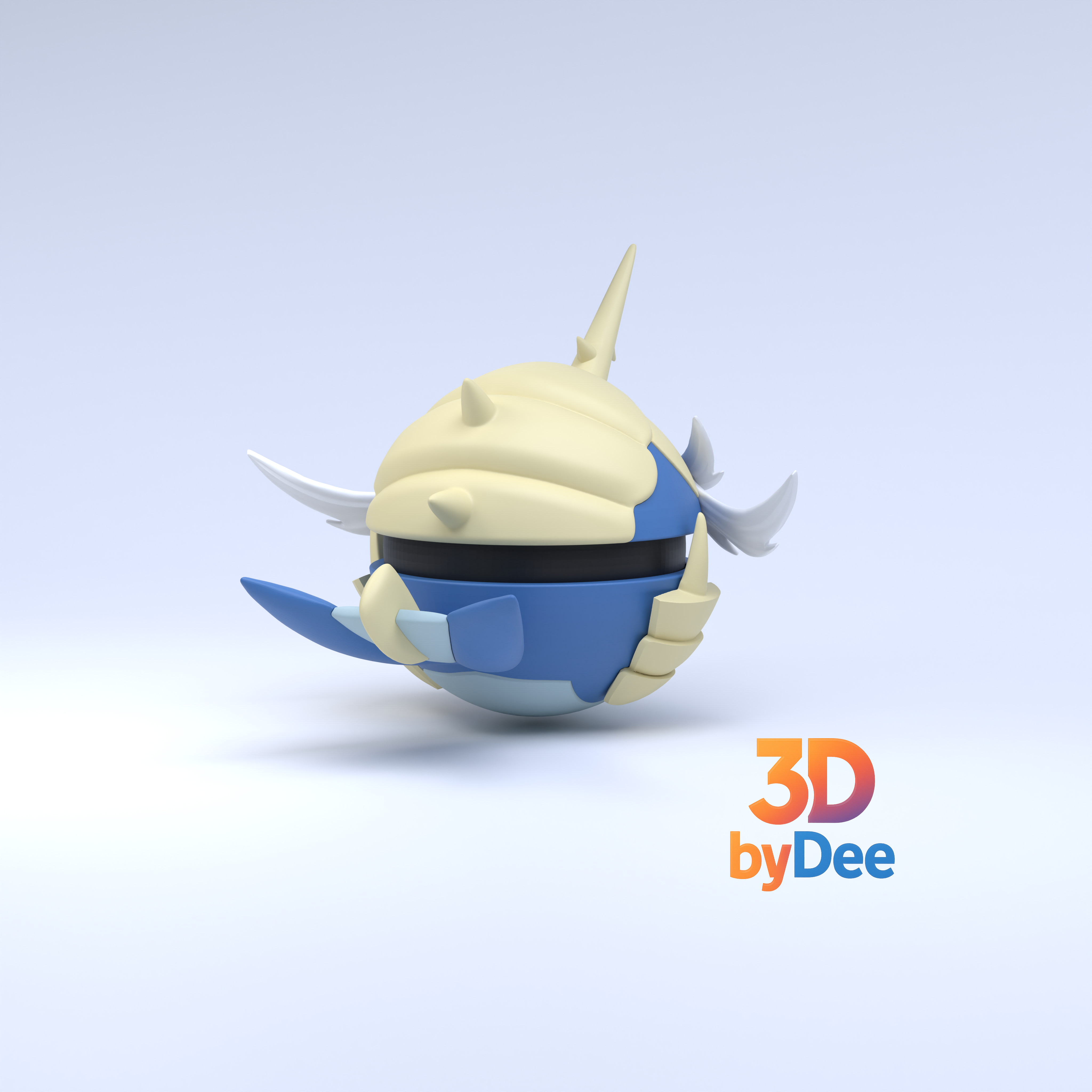 Samurott Pokeball 3D 3MF Model — view 7
