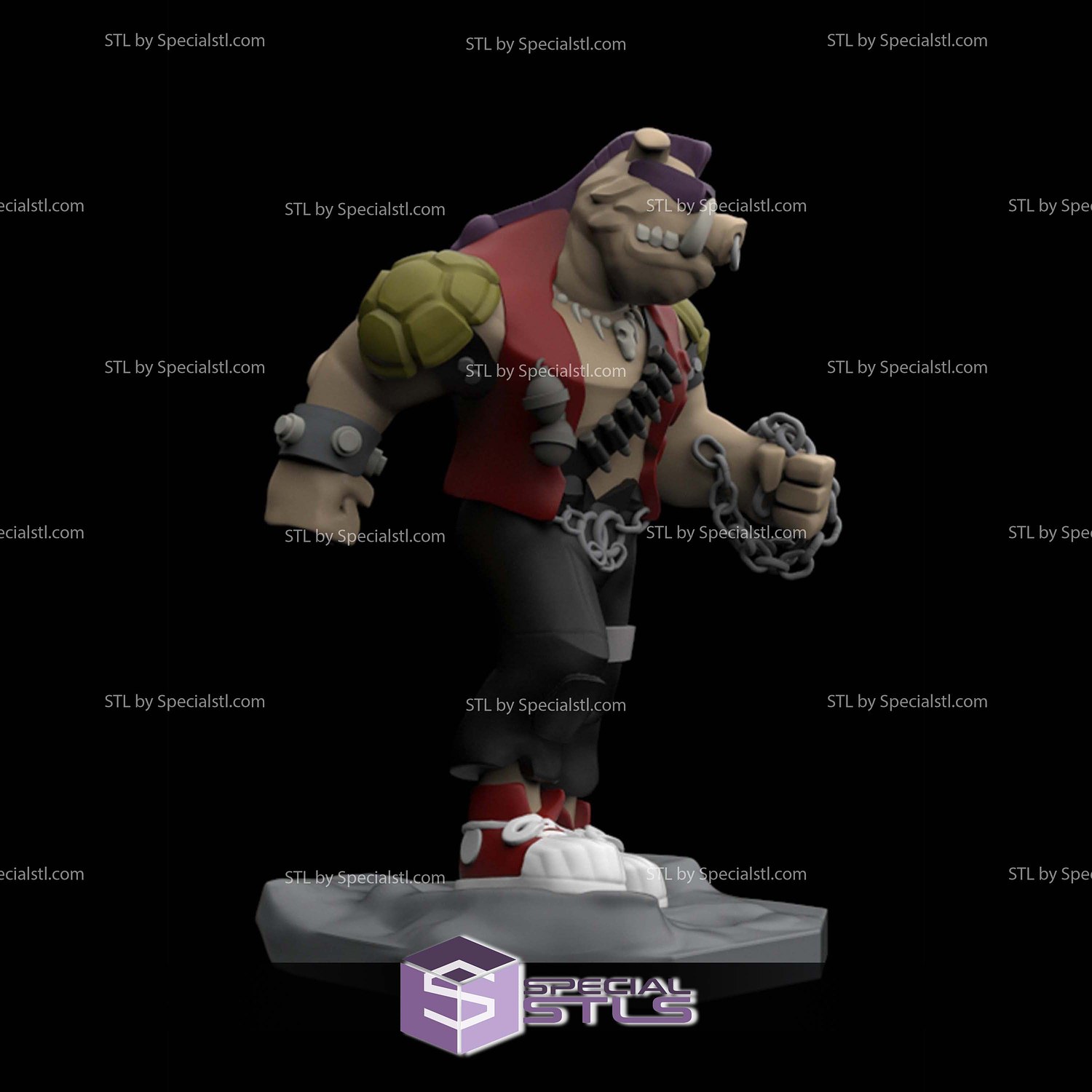 Disney Infinity Style STL Collection - Bebop 3D Model — view 2