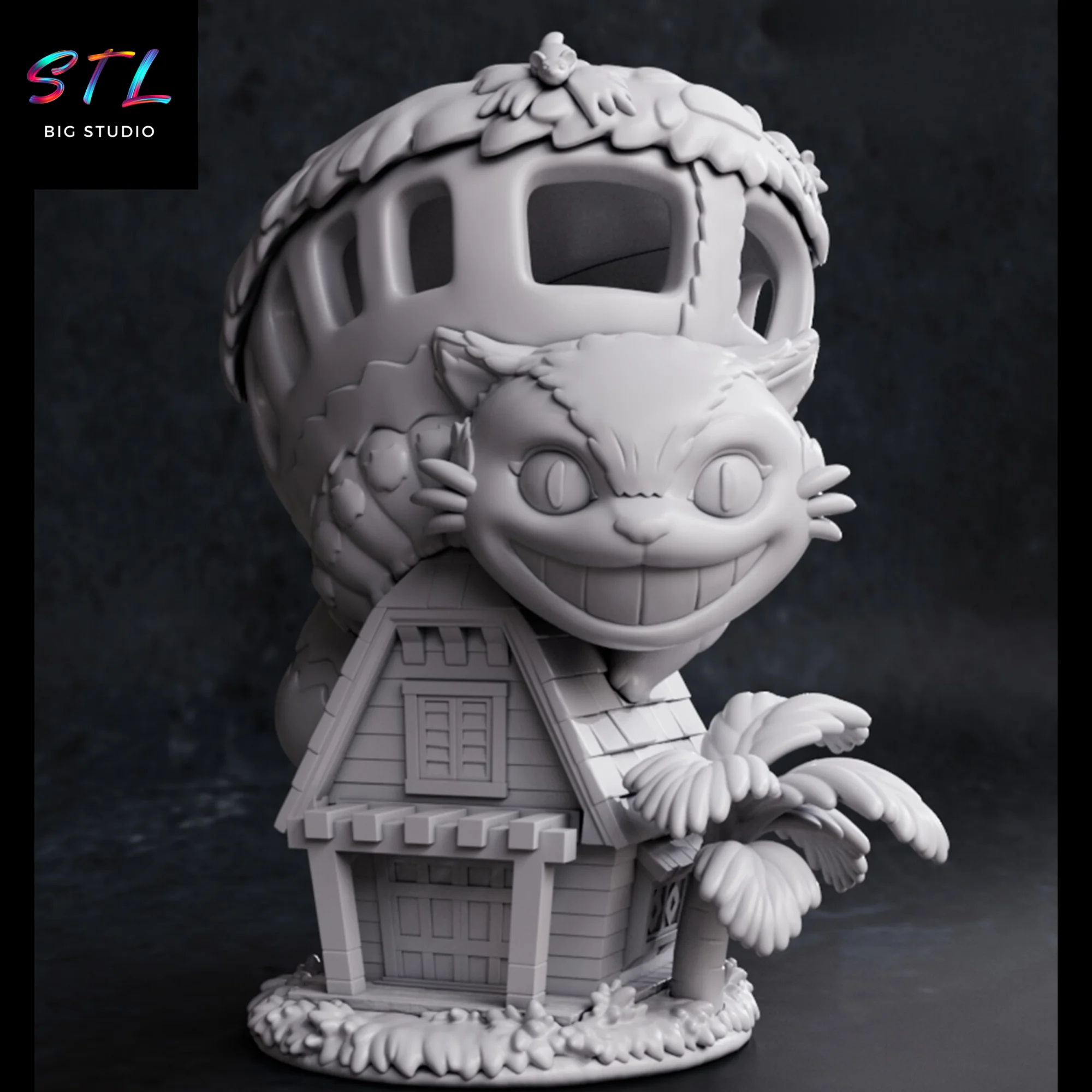 Catbus Diorama STL | My Neighbor Totoro | 3D Printable Figure Model — view 2