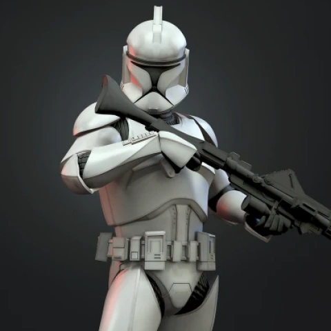 Clone Trooper 3D Printer Files | Assembly STL Model