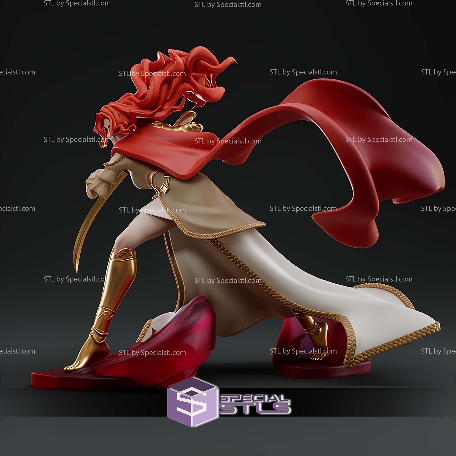 Malenia 1 10 In Action STL Files 3D Model — view 3