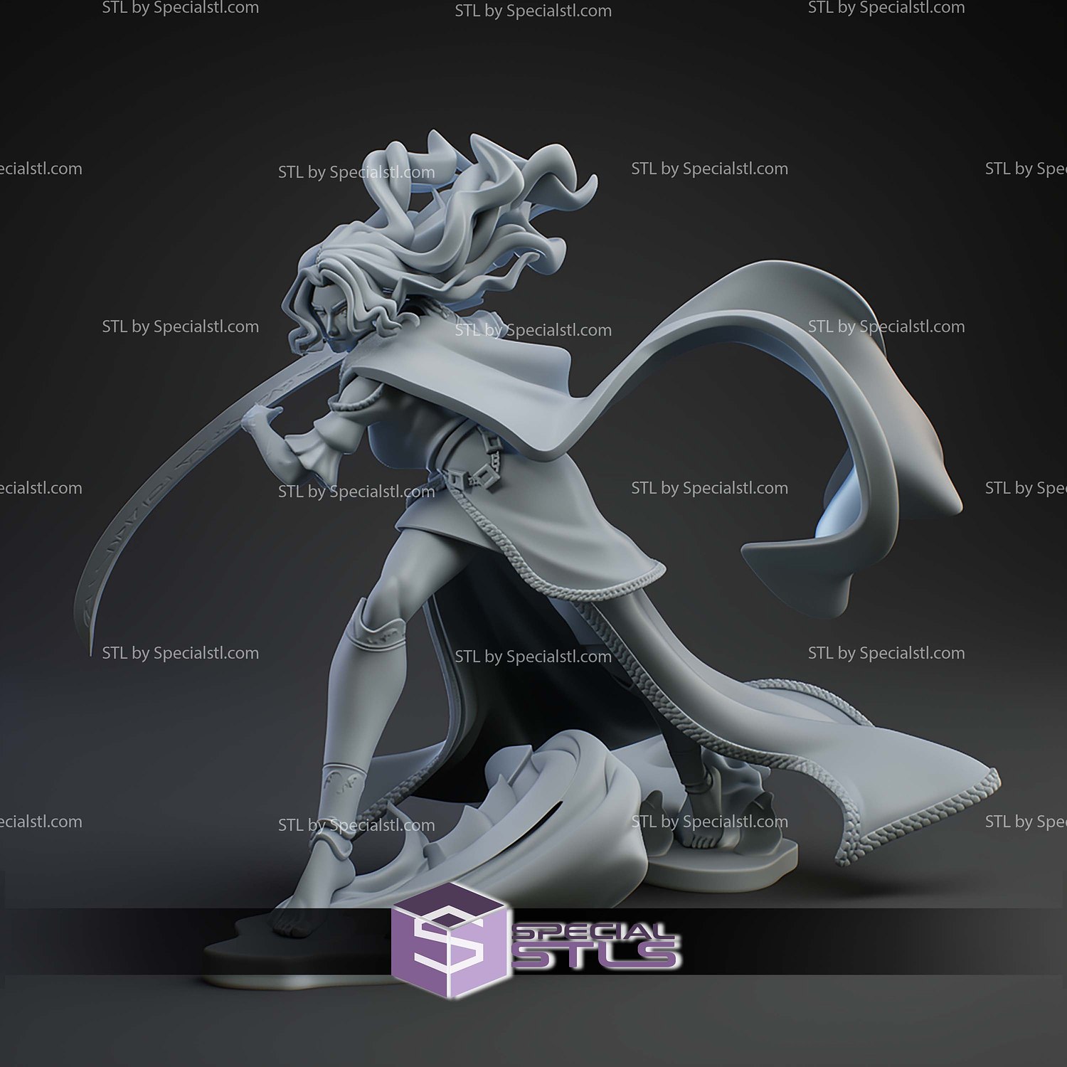 Malenia 1 10 In Action STL Files 3D Model — view 5