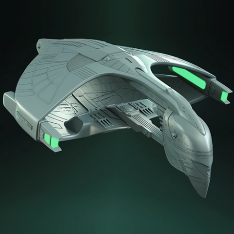 Romulan Warbird 3D Printing Model | Assembly STL Model