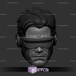 Custom Head STL Cyclops Scott Summers 3D Model
