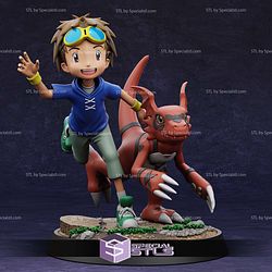 Takato and Guilmon 3D Printer Files STL Model