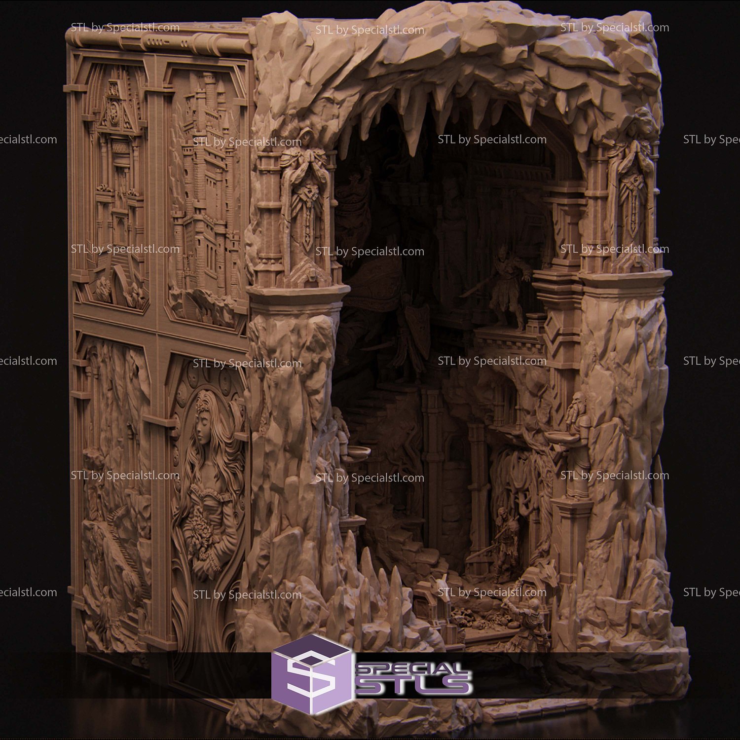 BookNook of the Shattered King Bundle 3D Printer Files STL Model — view 3