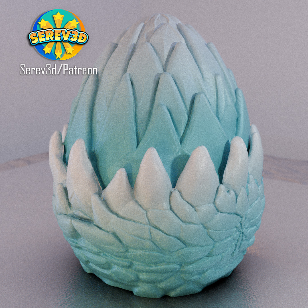 Baby Ice Dragon - Articulated Fantasy Figure - No Supports 3D Print STL/3MF Model