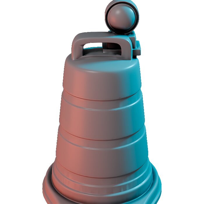 Traffic Barrel The Neighborhood VIII - Printable Resin Model 3D STL Model — view 3
