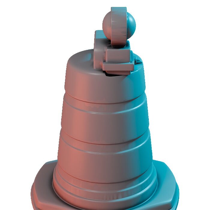 Traffic Barrel The Neighborhood VIII - Printable Resin Model 3D STL Model — view 5