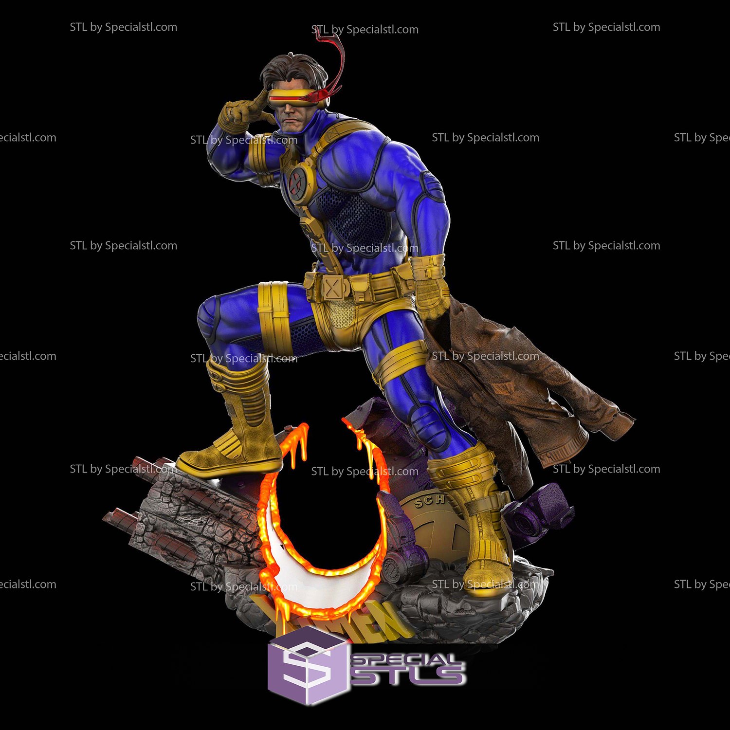 Cyclops and Laser Visor 3D Printer Files STL Model — view 2