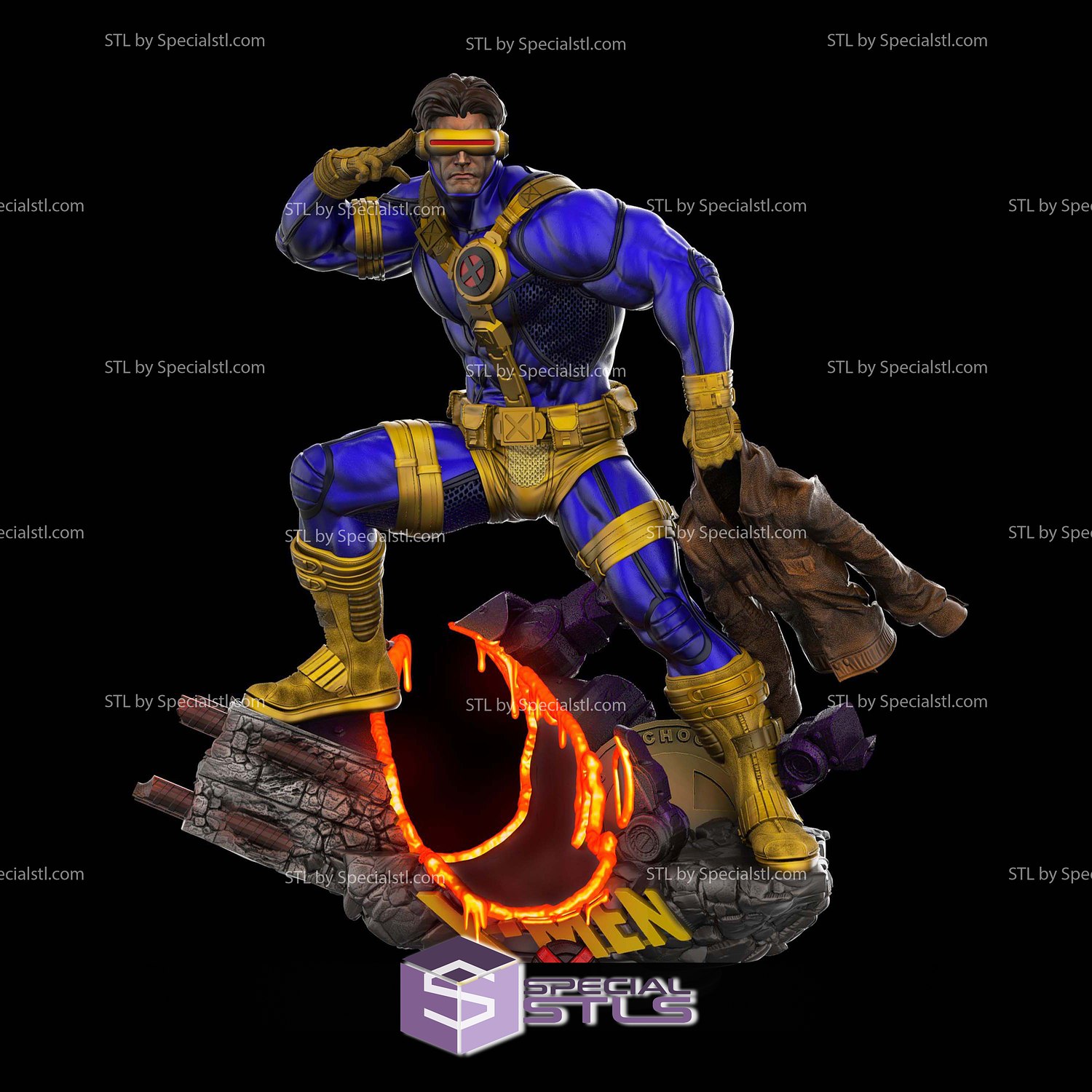Cyclops and Laser Visor 3D Printer Files STL Model — view 5