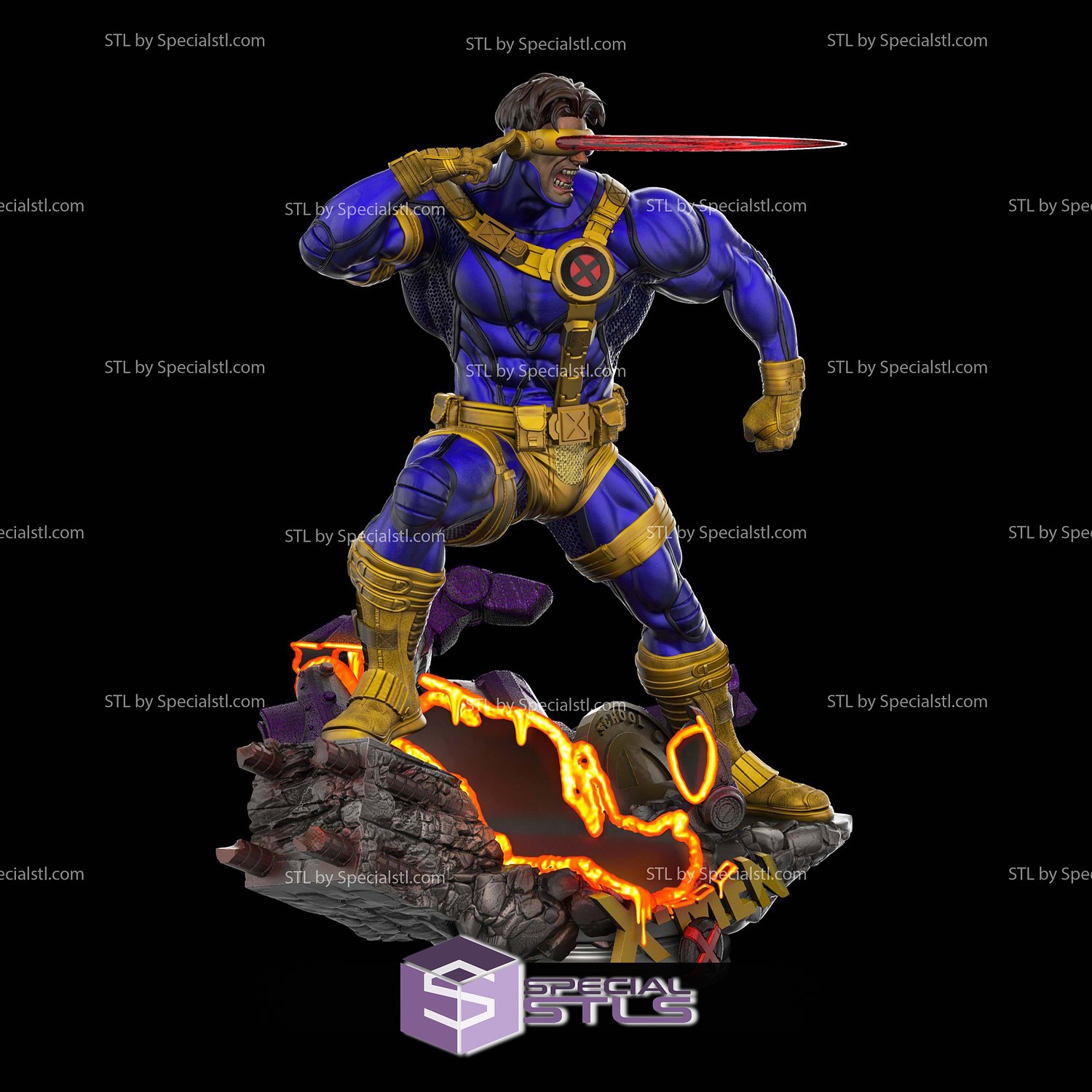 Cyclops and Laser Visor 3D Printer Files STL Model — view 6