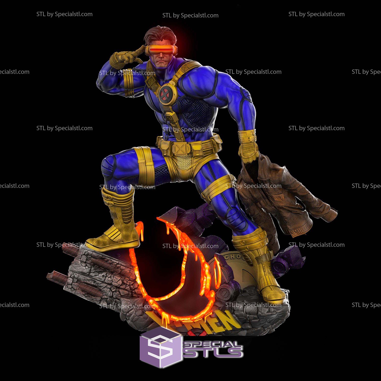 Cyclops and Laser Visor 3D Printer Files STL Model — view 8