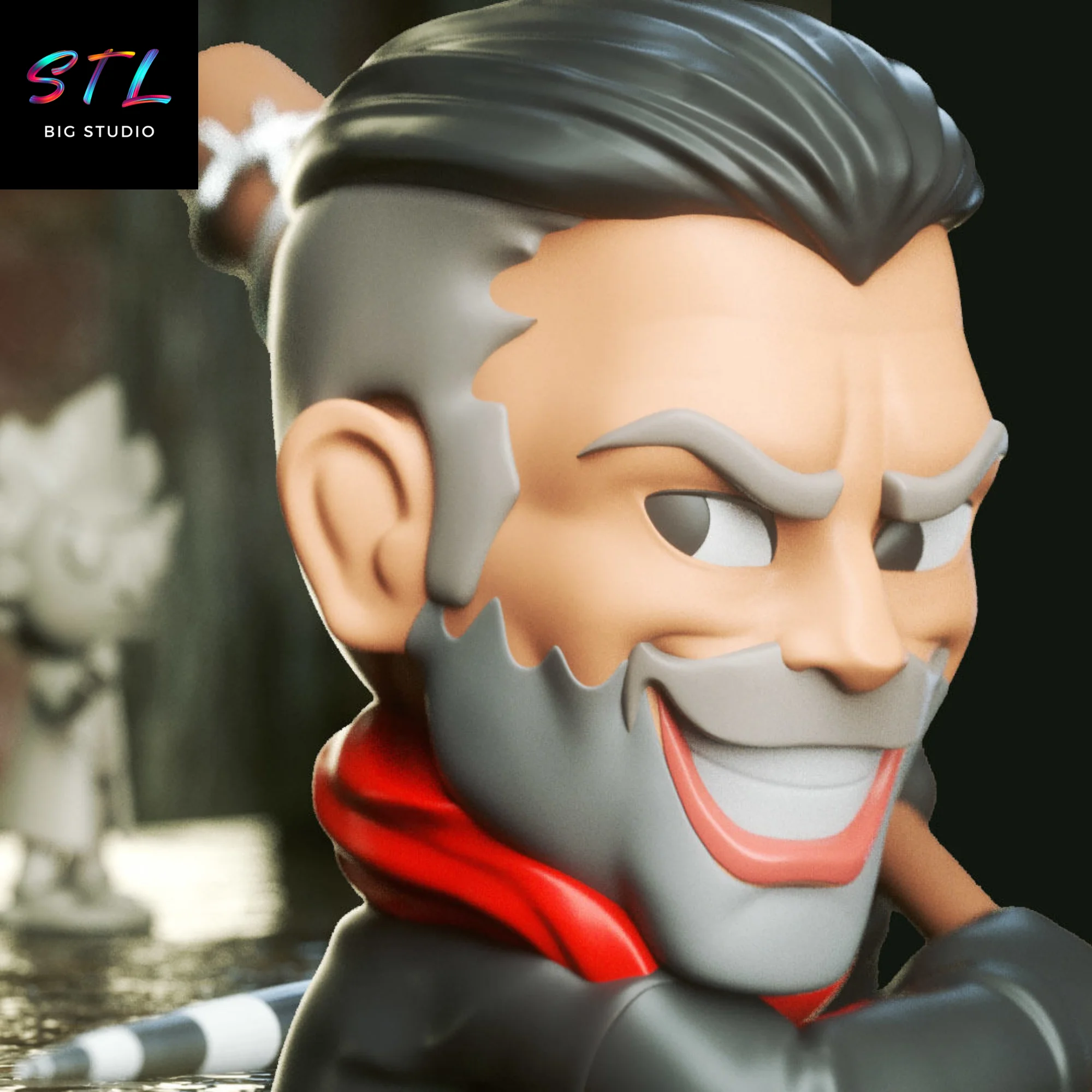 Negan Chibi STL | 3D Printable Figure | The Walking Dead Model — view 2