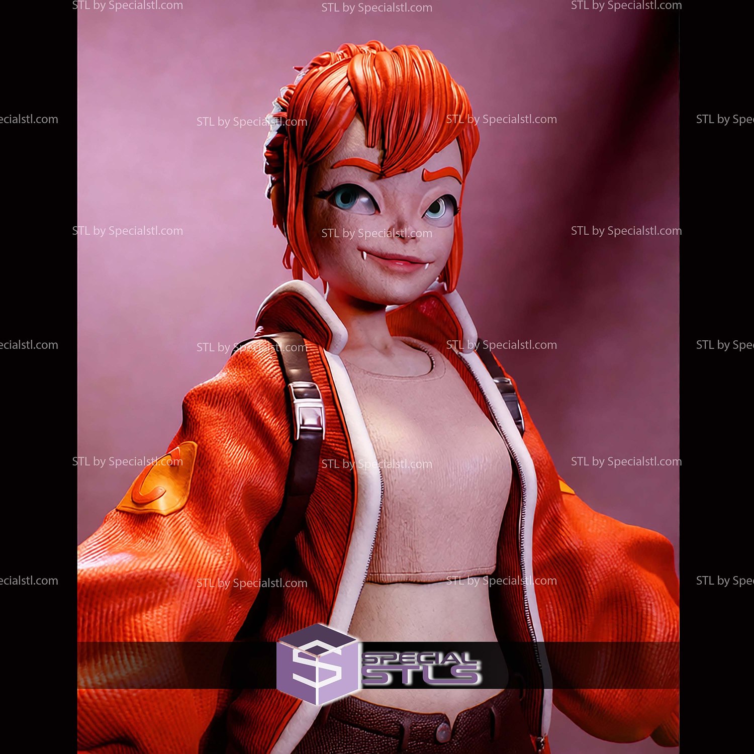 PokeGal Charmander Girl Fanart STL Files 3D Model — view 3
