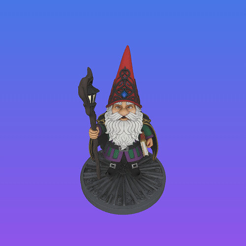 4285 Fairy Tale Gnome  Full Body Figurine STL  DND ARTE 3D Model — view 7
