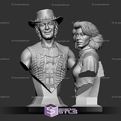Crocodile Dundee The Movie Bust 3D Printer Files STL Model