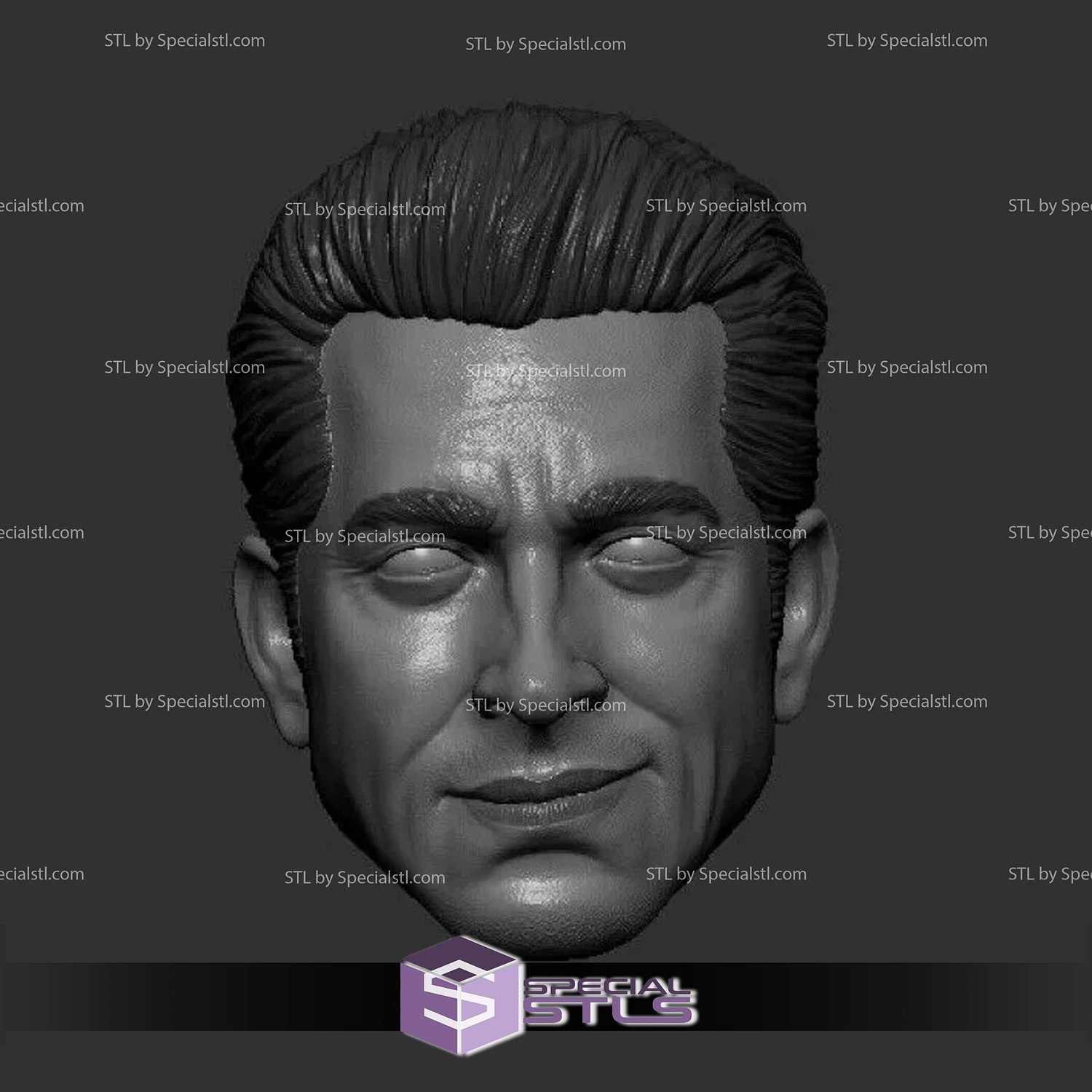 Custom Head STL Collection - Shazam Zachary Levi 3D Model — view 2