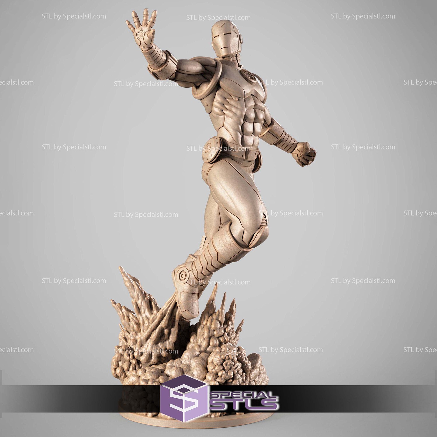 Ironman Comics 3D Printer Files STL Model — view 3